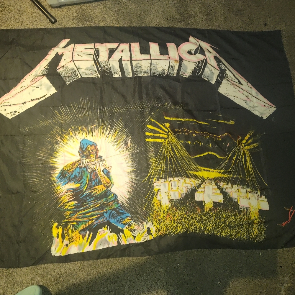 Rare Vintage Metallica Fiddler of Puppets Flag